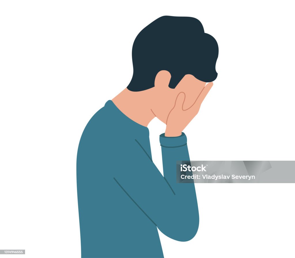 Ảnh Minh Họa Một Chàng Trai Trẻ Bị Trầm Cảm Người Đàn Ông Buồn Bã ...