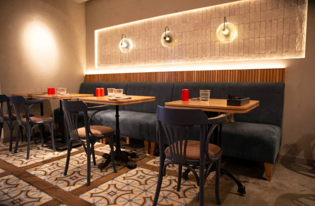 istock Interior of a modern cozy french restaurant 1314951226