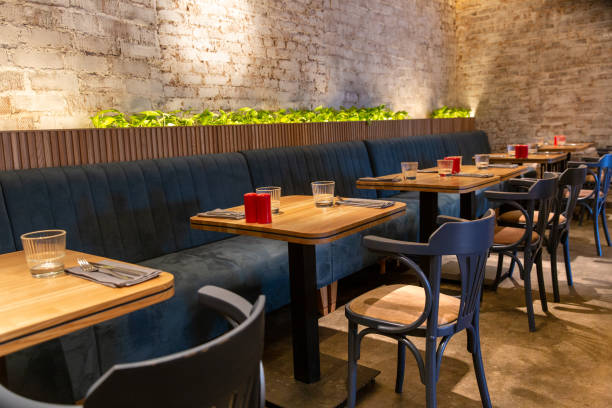 istock Interior of a modern cozy french restaurant 1314951229