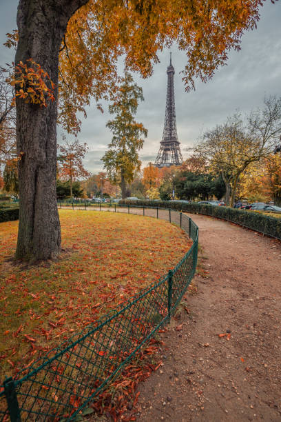 istock Parisian landscape in Autumn with the Eiffel tower 1314953380