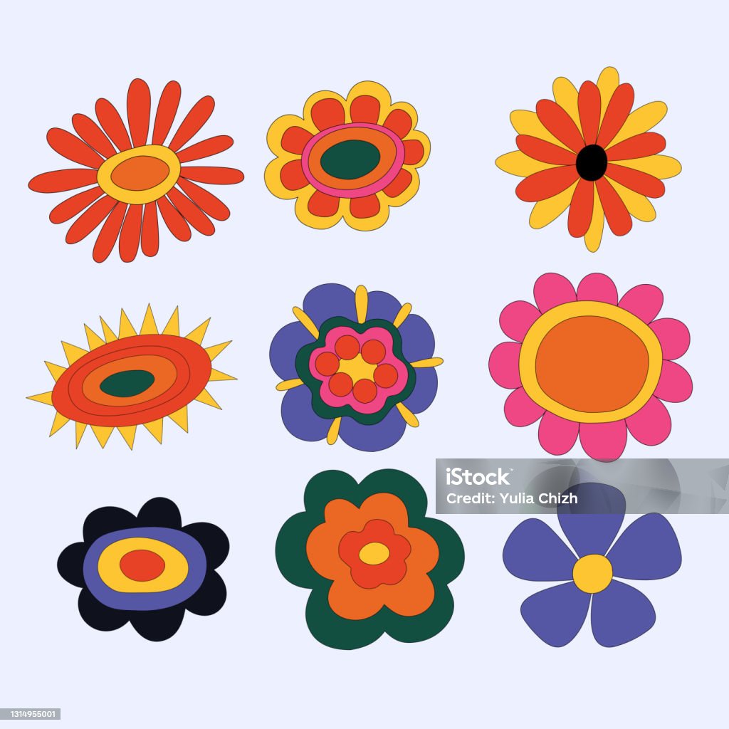 Ilustración de Colección De Flores Hippies Flores Silvestres Vectoriales Vintage Elementos Vegetales Aislados Funky Y Groove Plantas De Los Años 60 Y 70 Ingenua Estilo Infantil A Mano Festival De Flores Al Ilustración de Colección De Flores Hippies Flores Silvestres Vectoriales Vintage Elementos Vegetales Aislados Funky Y Groove Plantas De Los Años 60 Y 70 Ingenua Estilo Infantil A Mano Festival De Flores Al