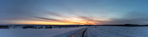 Photo of Winter Sunrise Panoramic