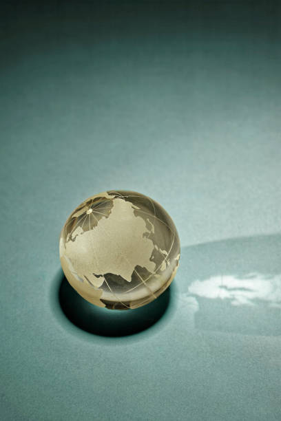 istock Vintage Old style Globe and Voyage concept on grey background Studio sho 1314961946