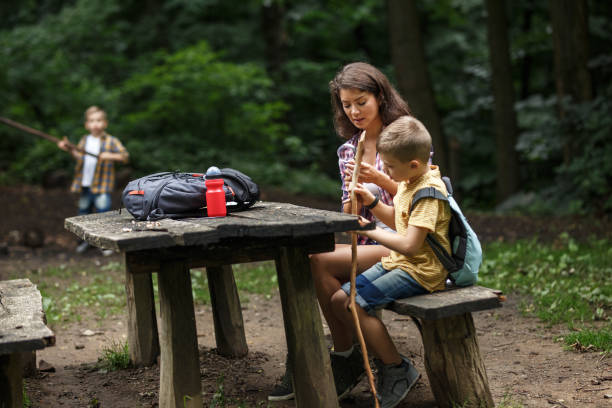 istock Family hiking,Lunch break. 1314962682