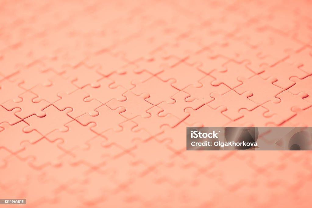 Collected puzzle, mockap, little depth of field Collected puzzle, mockap, small depth of field Abstract Stock Photo