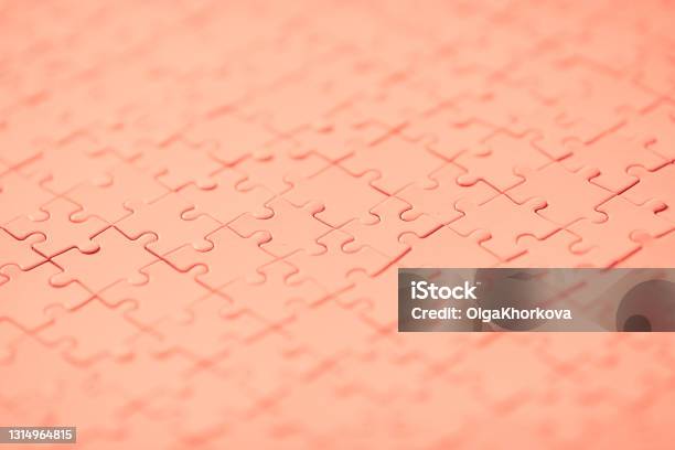 Collected Puzzle Mockap Little Depth Of Field Stock Photo - Download Image Now - Abstract, Attached, Backgrounds