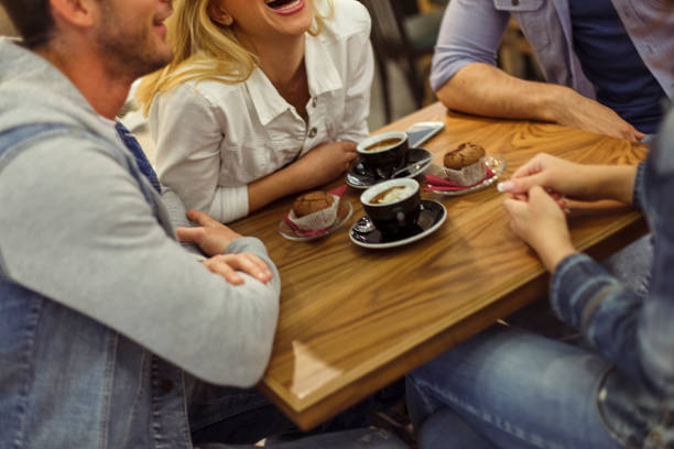 istock Friends having coffee and hanging out together 1314967661