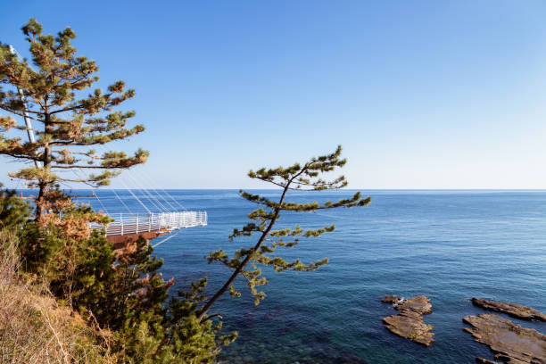 Haeoreum observatory and sea in Pohang, Korea