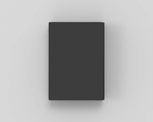 istock Blank black food cardboard box mockup template on isolated white background, ready for design presentation, 3d illustration 1314971736