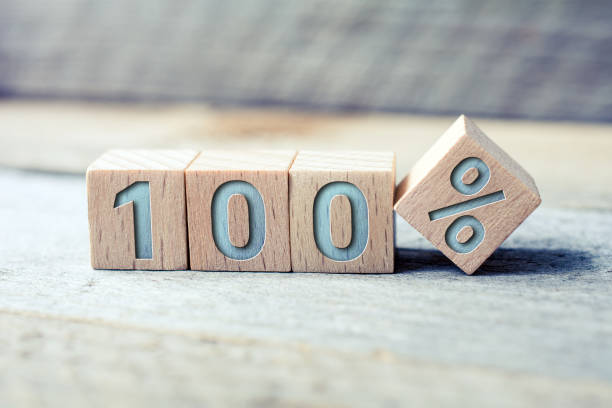 100 Percent Written On Wooden Blocks On A Board 100 Percent Written On Blocks On A Wooden Board free of charge photos stock pictures, royalty-free photos & images