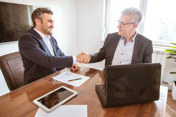 istock Two businessmen in meeting room 1314976947