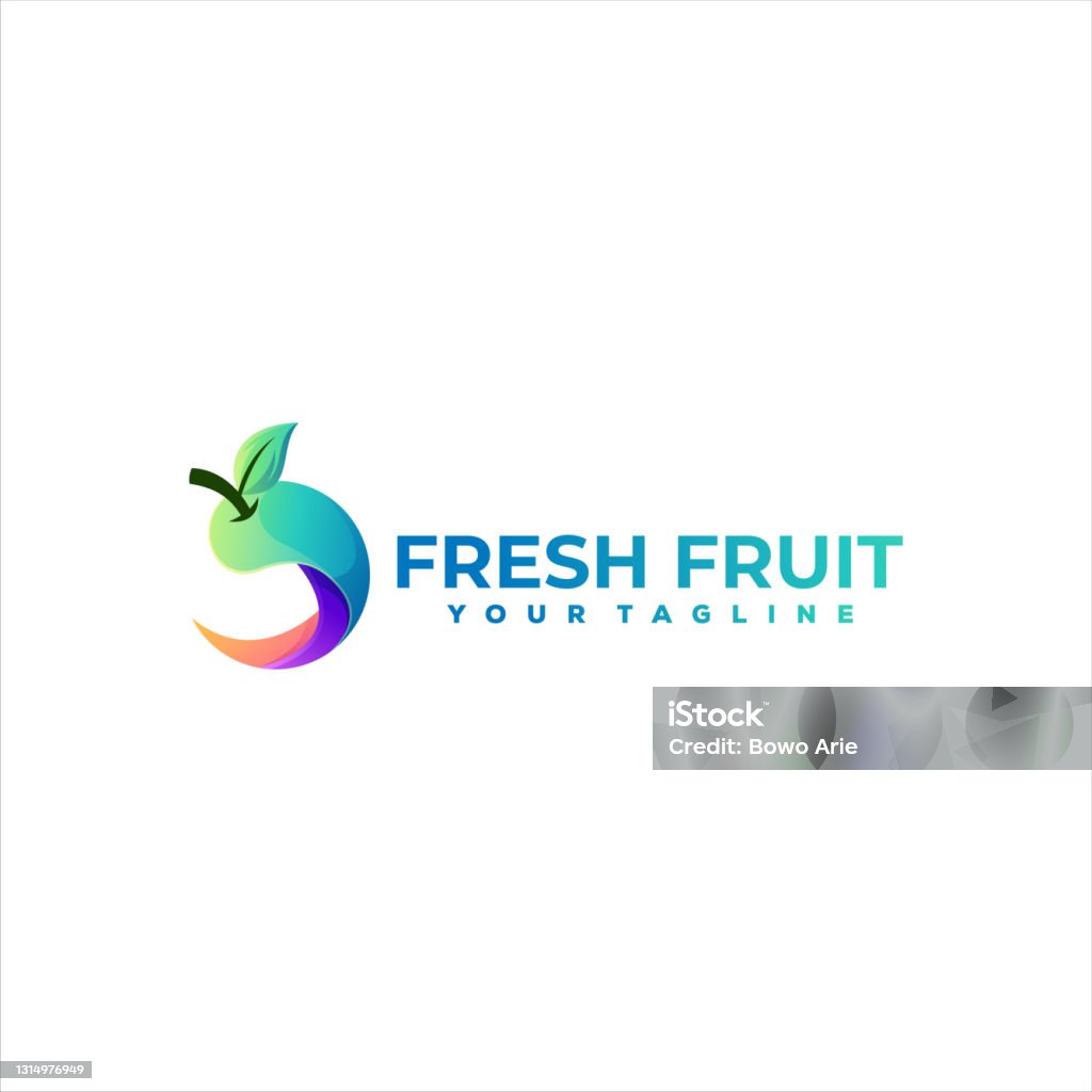 Fruit Color Gradient Design Stock Illustration - Download Image Now ...