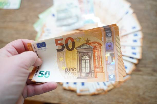 50 Euro Banknotes stock photo