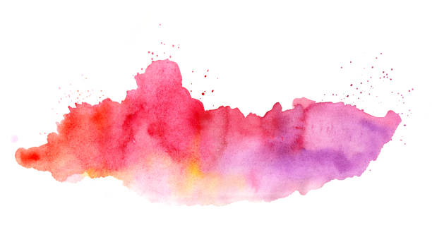 istock Pink and purple cloud watercolor mist mystery 1314984286