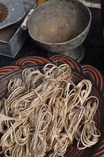istock High angle view on strings that have been used for tieing up tomato plants. 1314984887