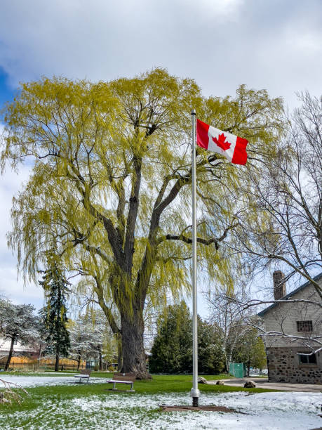 istock Edwards Gardens with snow in Spring, Toronto, Canada 1314985870