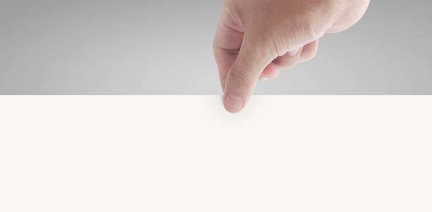 istock Hand holding virtual paper with your 1314990374