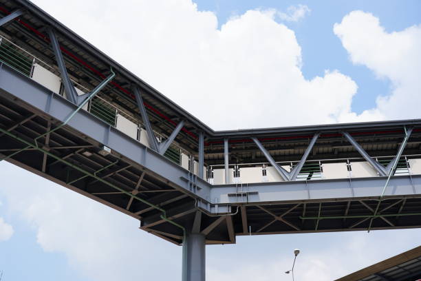 istock Walkway with bridge on sky background in city 1315001011
