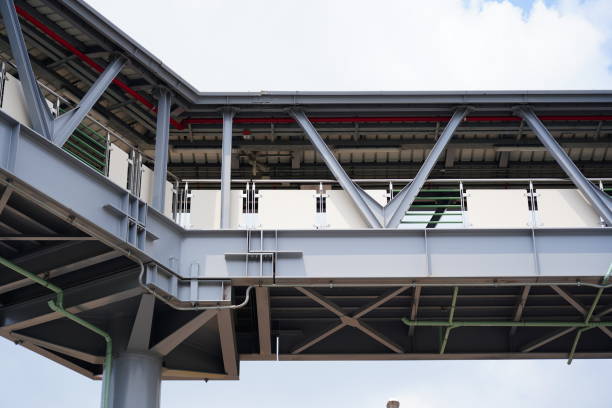 istock Walkway with bridge on sky background in city 1315001029