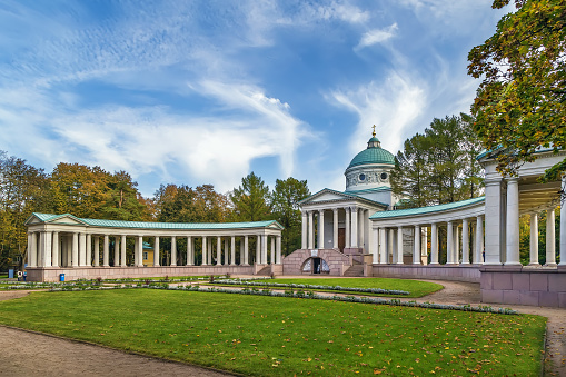 Temple-tomb of the Yusupovs, Colonnade in Arkhangelskoe, Russia