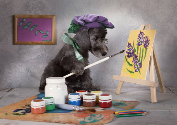 istock Dog artist in a creative workshop 1315003235