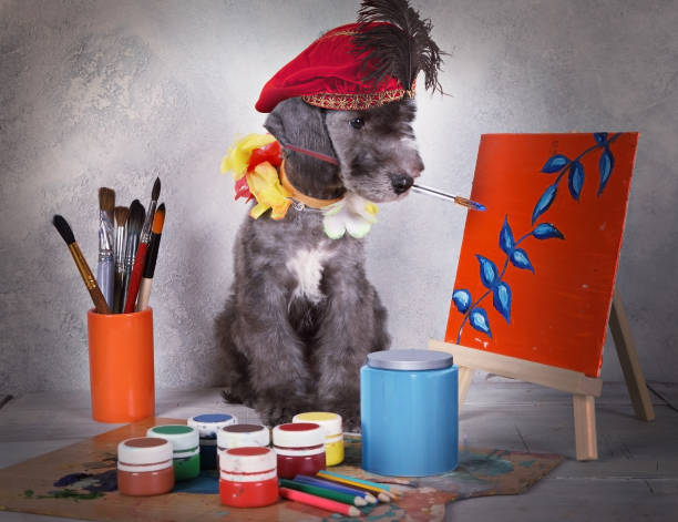 istock Dog artist in a creative studio 1315003271