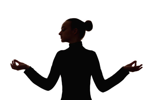 istock female silhouette meditation practice soul healing 1315006242