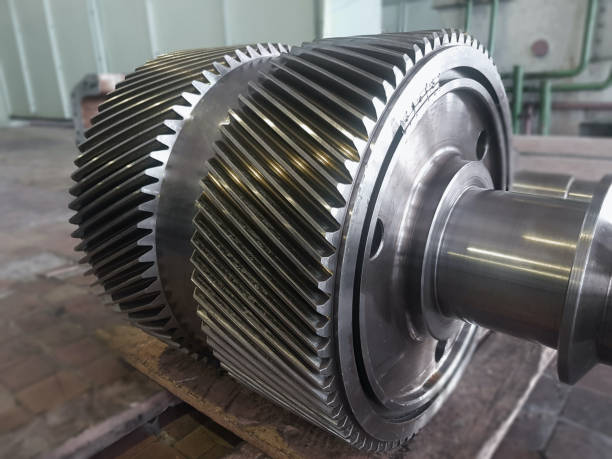 istock Gear wheel for transmitting rotational motion between the shafts in the compressor 1315009378