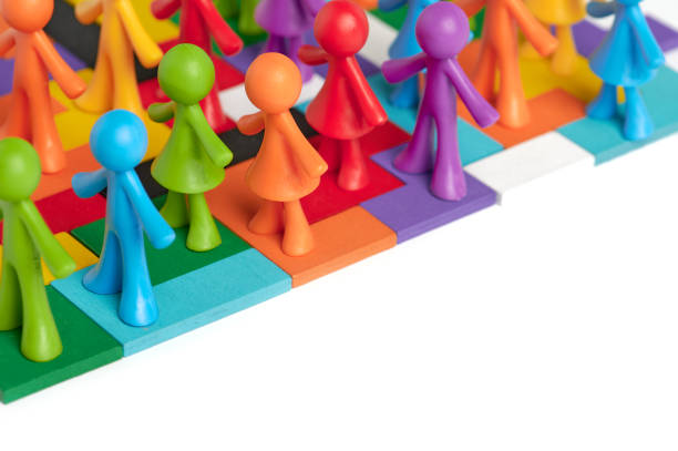 istock . Heterogeneous social structure of human figures on a white background. Recruitment and personnel management. The process of creating a unified business hierarchy for a group or company is falling apart. Cooperation. Strength in unity 1315010725