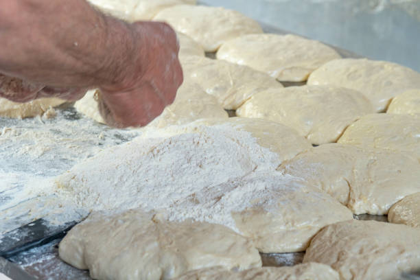 istock Fresh dough on the board, pizza, Georgian bread, shoti. 1315011822