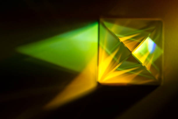 istock Crystal optical pyramid with color 1315017310