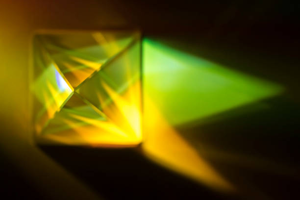 istock Crystal optical pyramid with color 1315017323
