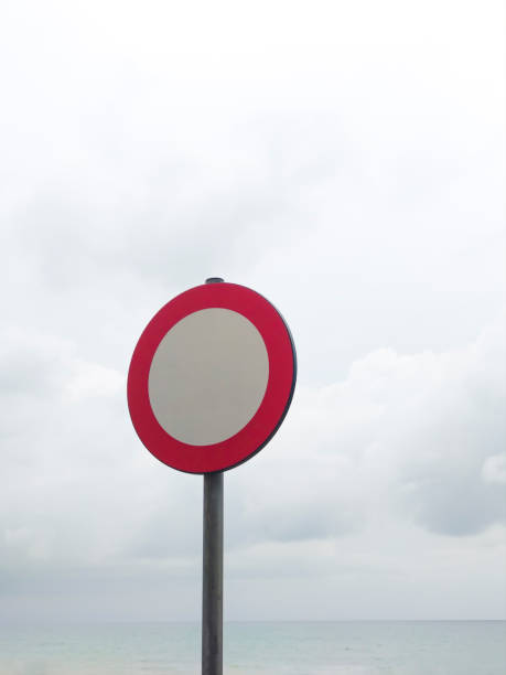 istock Blank prohibition sign under the sky 1315019658