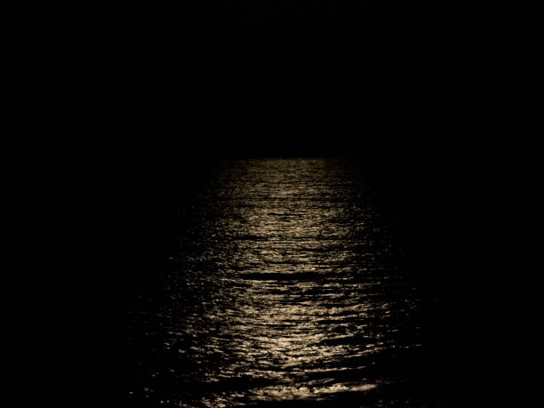 istock Moonlight on the sea surface on a dark night 1315020700