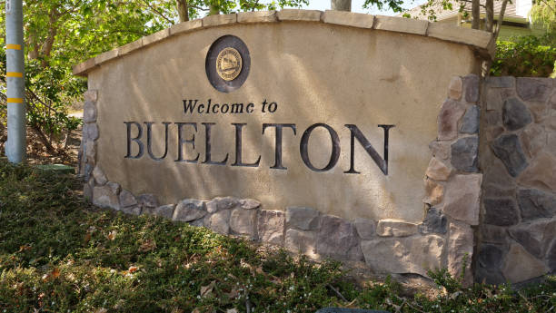 istock Buellton California Public Welcome Sign 1315022621