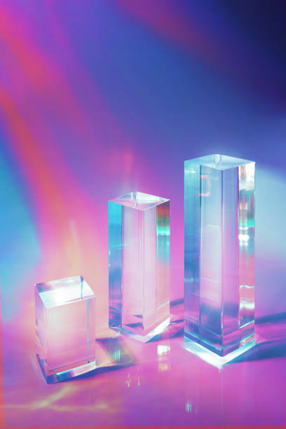 istock three clear glass rectangle prism podiums on holographic colored background 1315024435