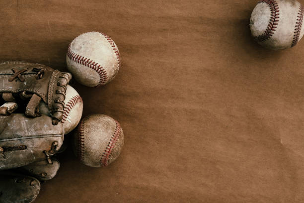 istock Baseball balls and glove close up image 1315025028