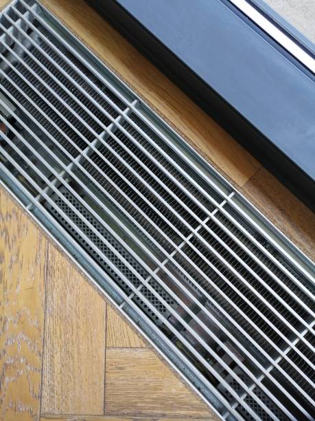 istock Heating grid with ventilation by the floor in hardwood flooring 1315025175