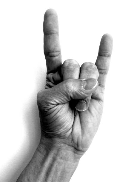 istock Hand signals and gestures in black and white 1315028990