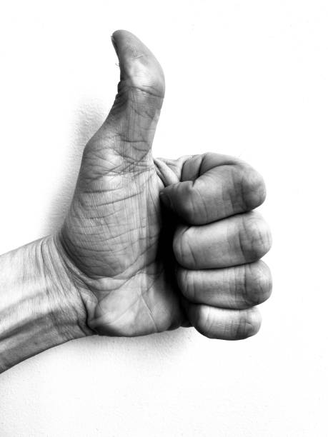 istock Hand signals and gestures in black and white 1315029007