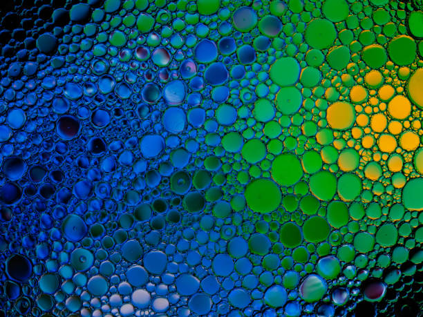 istock Oil bubbles on the water surface 1315031653