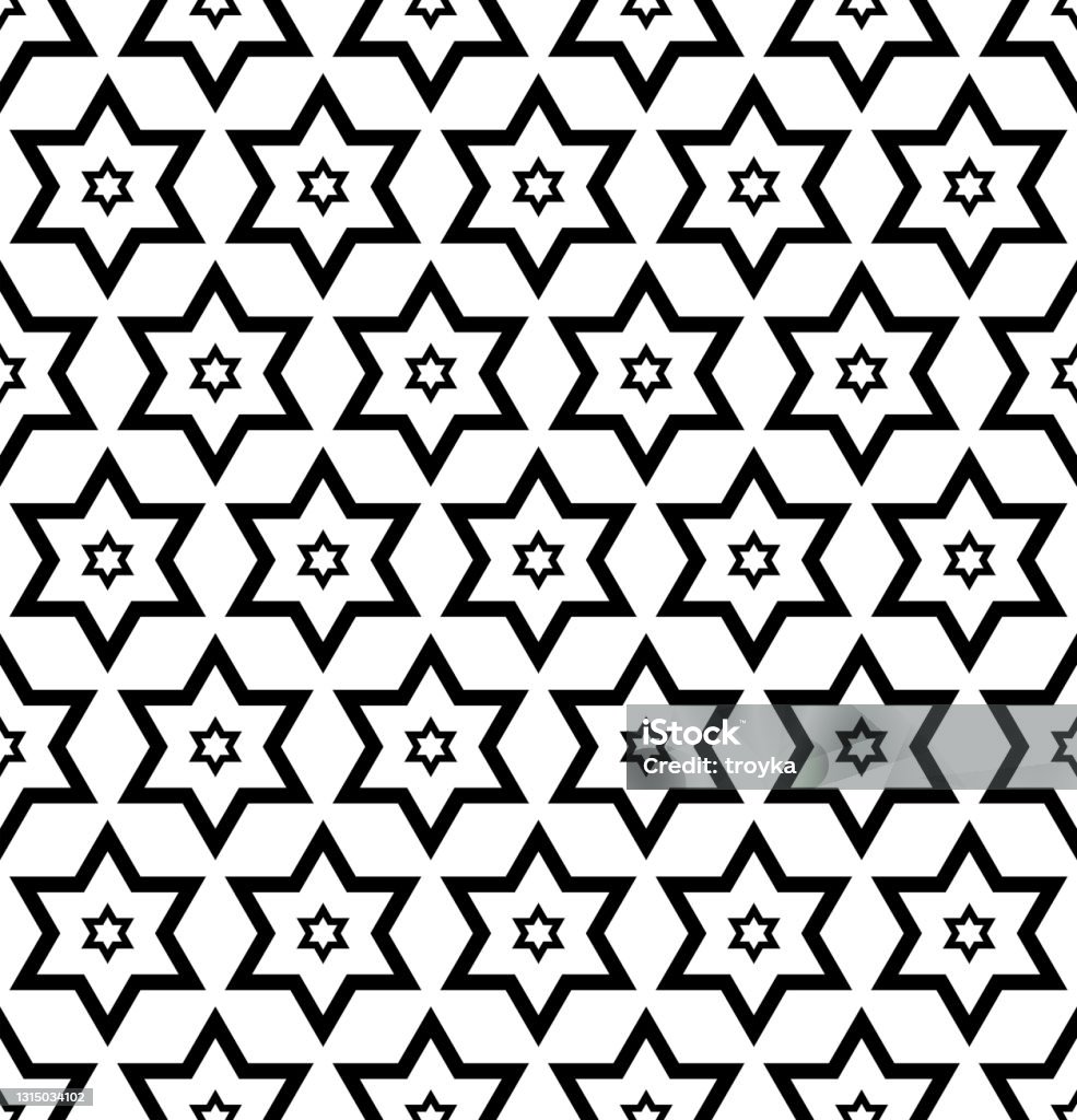 Solid Star Pattern Abstract Seamless Geometric Stars Pattern And Texture Stock ...