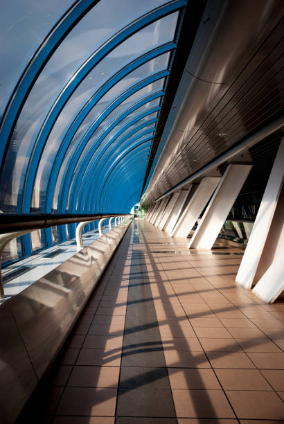 istock Light and shadow. Interior architecture of the modern business building. 1315034198