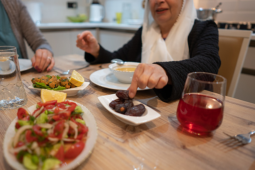 Traditional iftar or suhur food