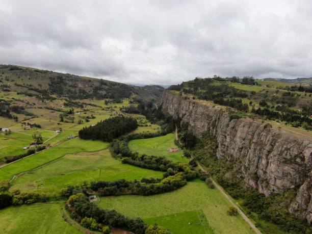 istock Panoramic aerial view of Suesca 1315035966