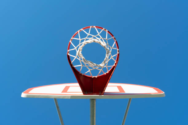 istock Basketball hoop as seen from underneath goal 1315036683