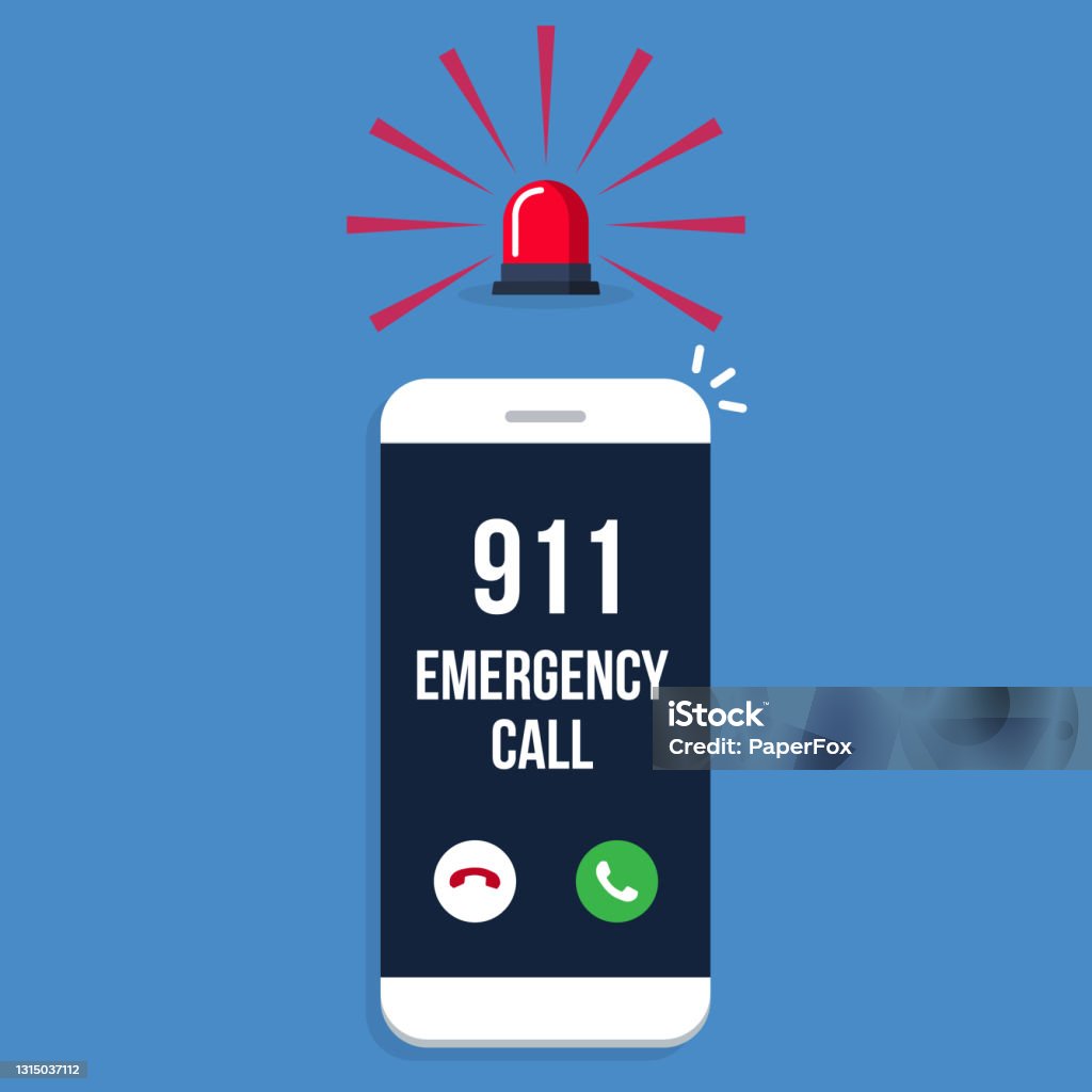 Phone Call Ringing Emergency Emergency Telephone Call Stock Illustration - Download Image Now ...