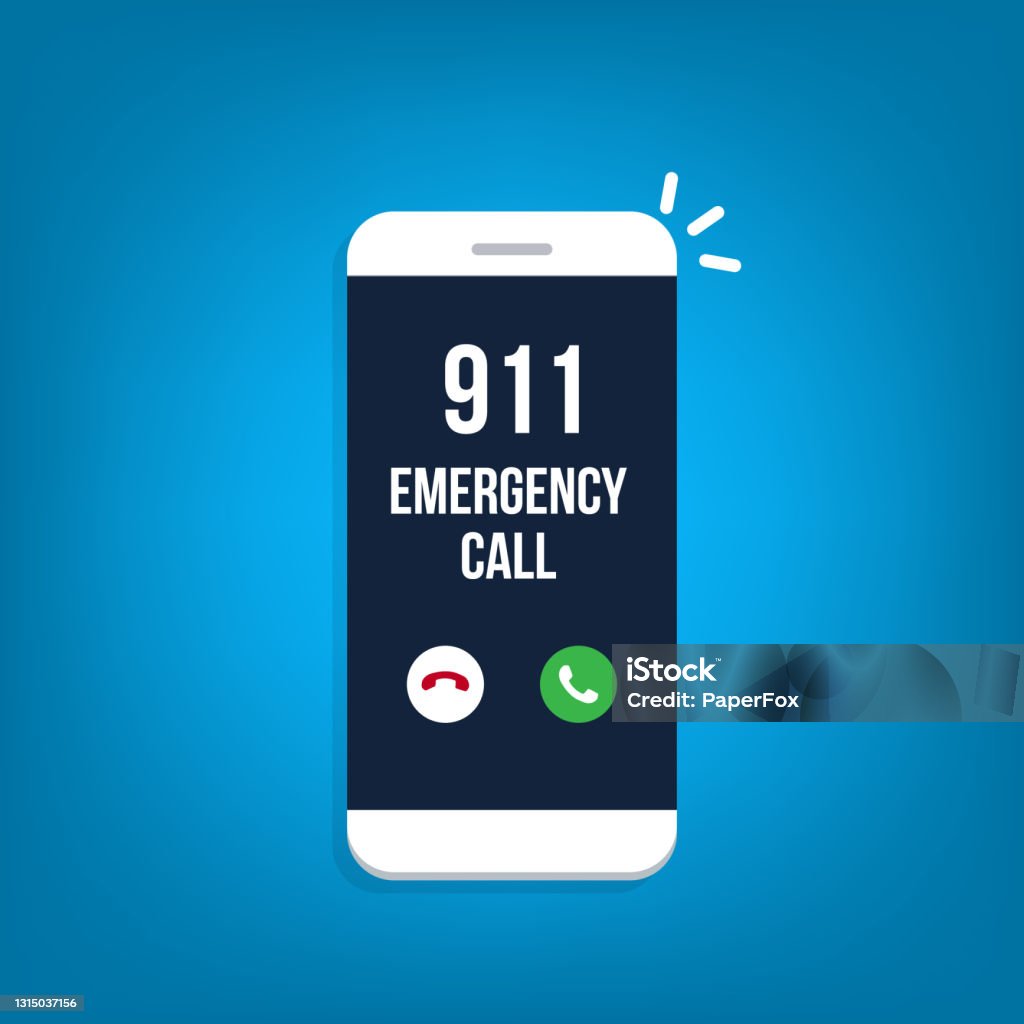 Phone Call Ringing Emergency Emergency Telephone Call Stock Illustration - Download Image Now ...