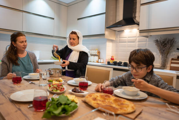 istock Muslim family ready for iftar meal in Ramadan 1315037159
