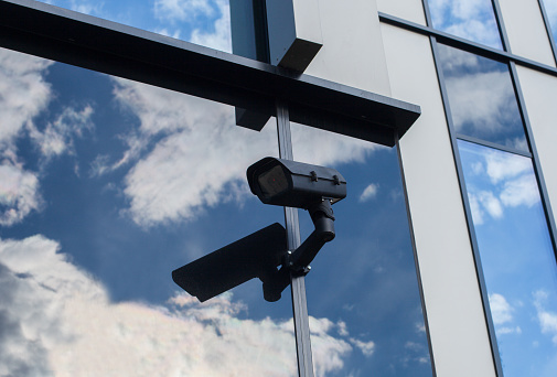 Security Camera on Building - CCTV CAM.
